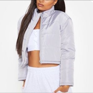 PrettyLittleThing Cropped Puffer jacket